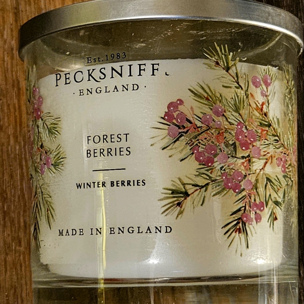 Pecksniff’s England Forest Berries 3 Wick  Candle Large 19.4 oz New